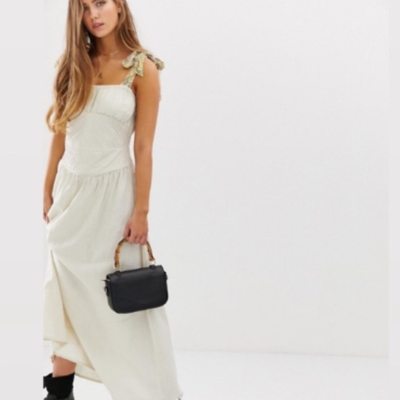 Free People Dresses & Skirts - FREE PEOPLE SANTORINI MIDI DRESS ECRU SZ 10 NEW